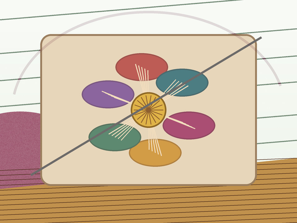Unieke skakelillustrasie vir Hoe maak u ’n eenvoudige slow-stitch-blom?